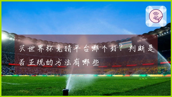 买世界杯竞猜平台哪个好？判断是否正规的方法有哪些